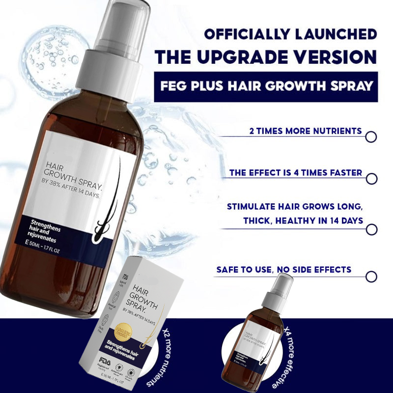 🌿LAST DAY OFFER – 50% OFF🌿 Dougparmo™ Natural Hair Growth Spray