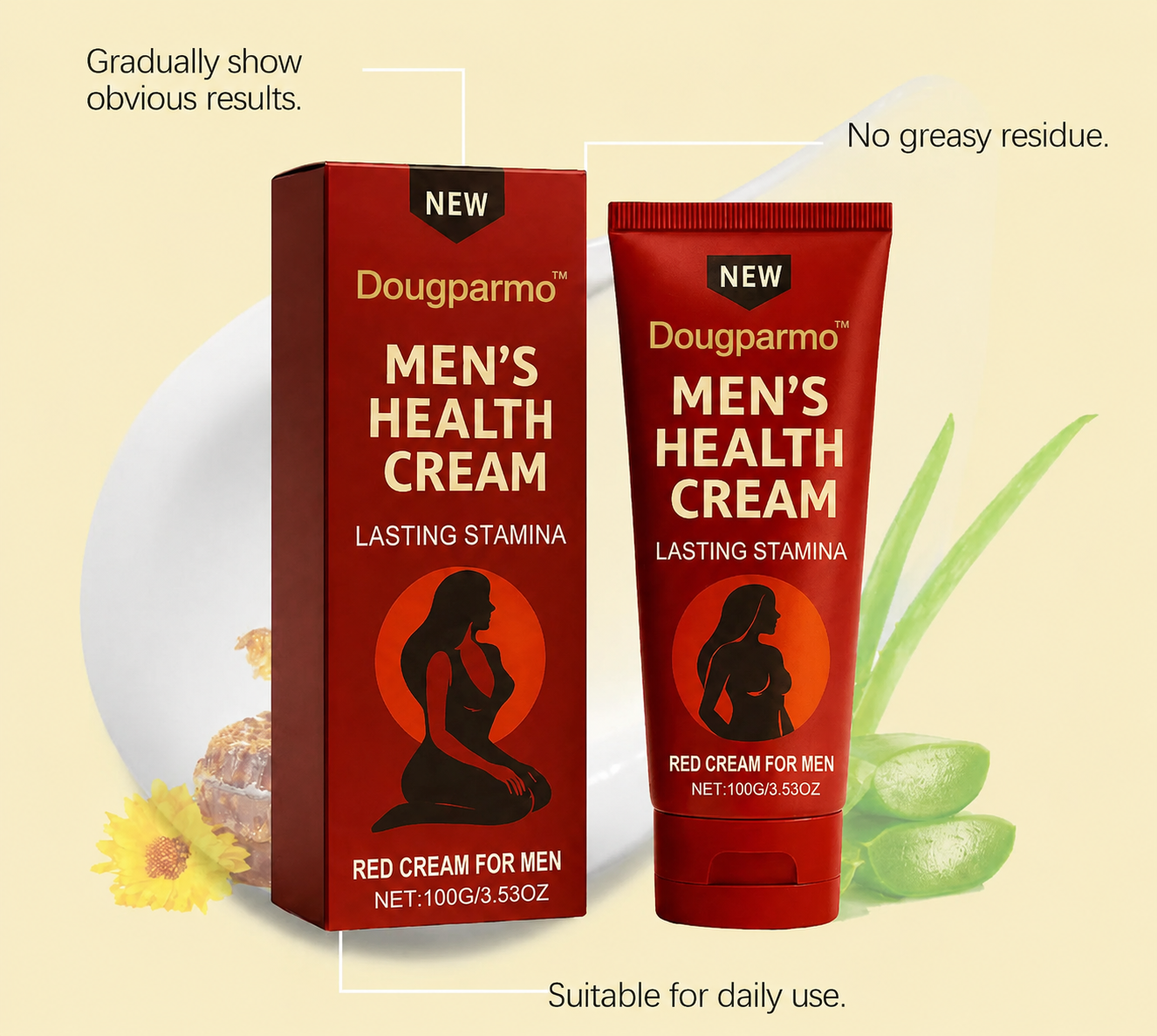Dougparmo™ Max Cream for Men | Visible Improvement Starts in 7 Days, Feel bigger every day.- Increase size by up to 4.5 cm AWeek