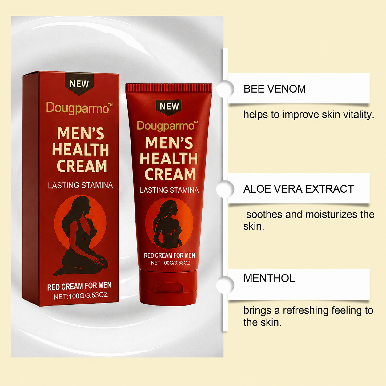 Dougparmo™ Max Cream for Men | Visible Improvement Starts in 7 Days, Feel bigger every day.- Increase size by up to 4.5 cm AWeek