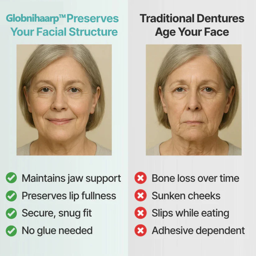 🌎Ends Today: 70% OFF! ⏰Globnihaarp™ Medical Full Denture with Strong Suctiond
