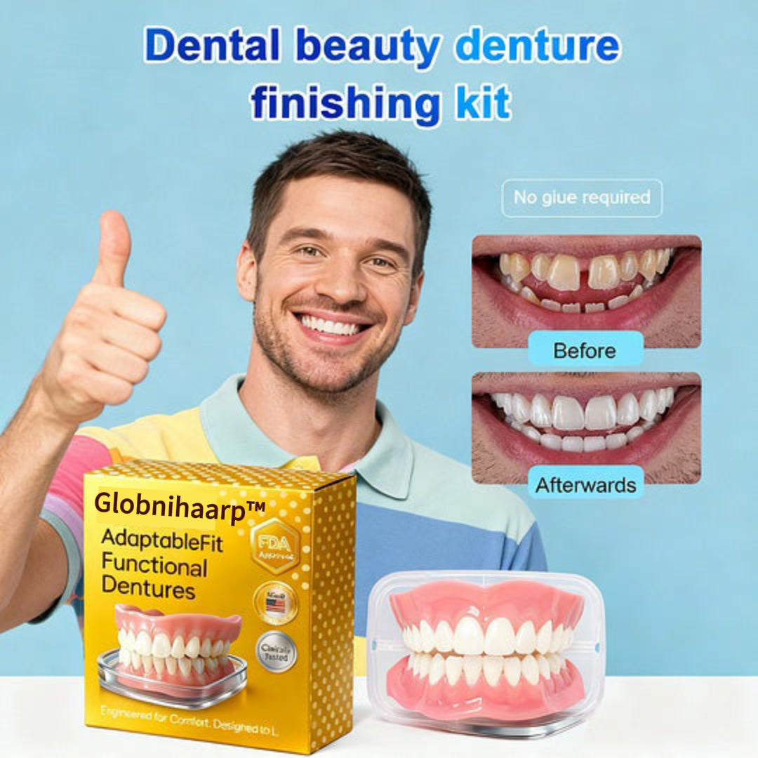 🌎Ends Today: 70% OFF! ⏰Globnihaarp™ Medical Full Denture with Strong Suctiond