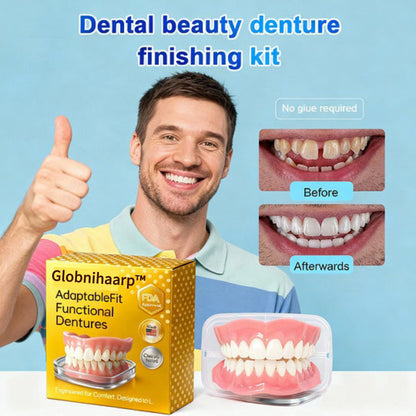 🌎Ends Today: 70% OFF! ⏰Globnihaarp™ Medical Full Denture with Strong Suctiond