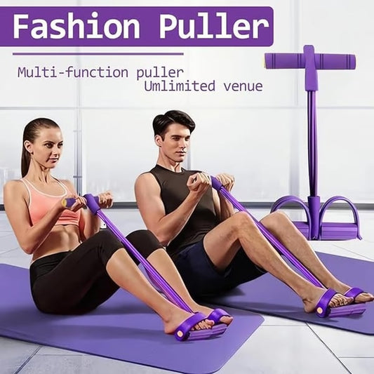 💪2026 New - 8-Tube Pedal Resistance Device with Handles, Detachable And Adjustable Pedal Resistance Device,Natural Rubber Foot Pedal Resistance Bands, Fitness Resistance Bands for Abdomen, Waist, Arm, Leg