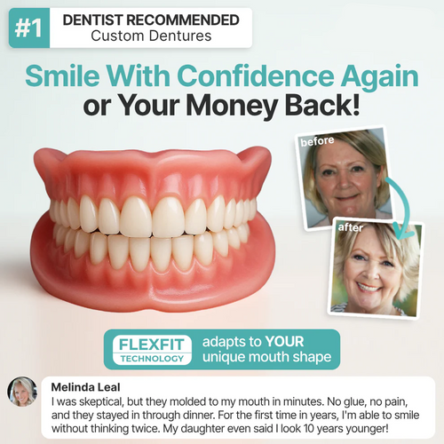 Limited Smile Today: 70% OFF! Dougparmo™ Custom-Fit Full Functional Dentures Make your smile more confident