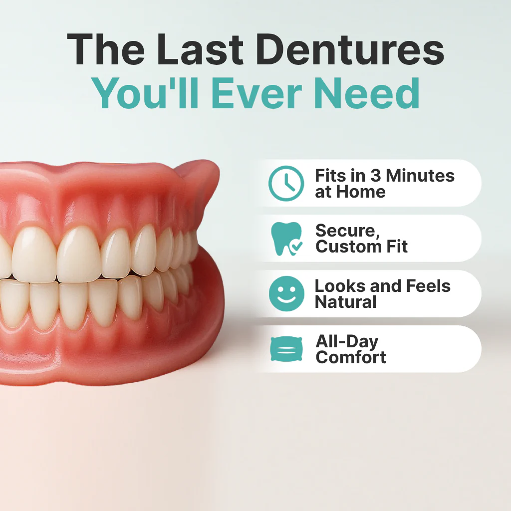 🌎Ends Today: 70% OFF! ⏰Globnihaarp™ Medical Full Denture with Strong Suctiond